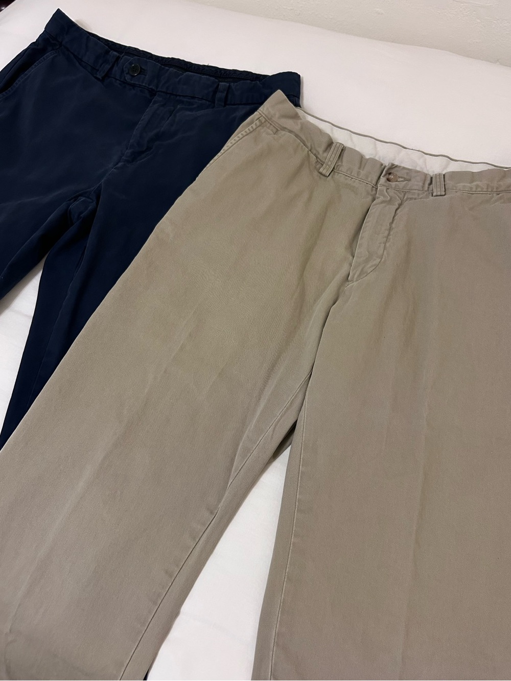 Polo by Ralph Lauren Khaki Pants AND Brooks Brothers Blue Pants, Both 32 x 30